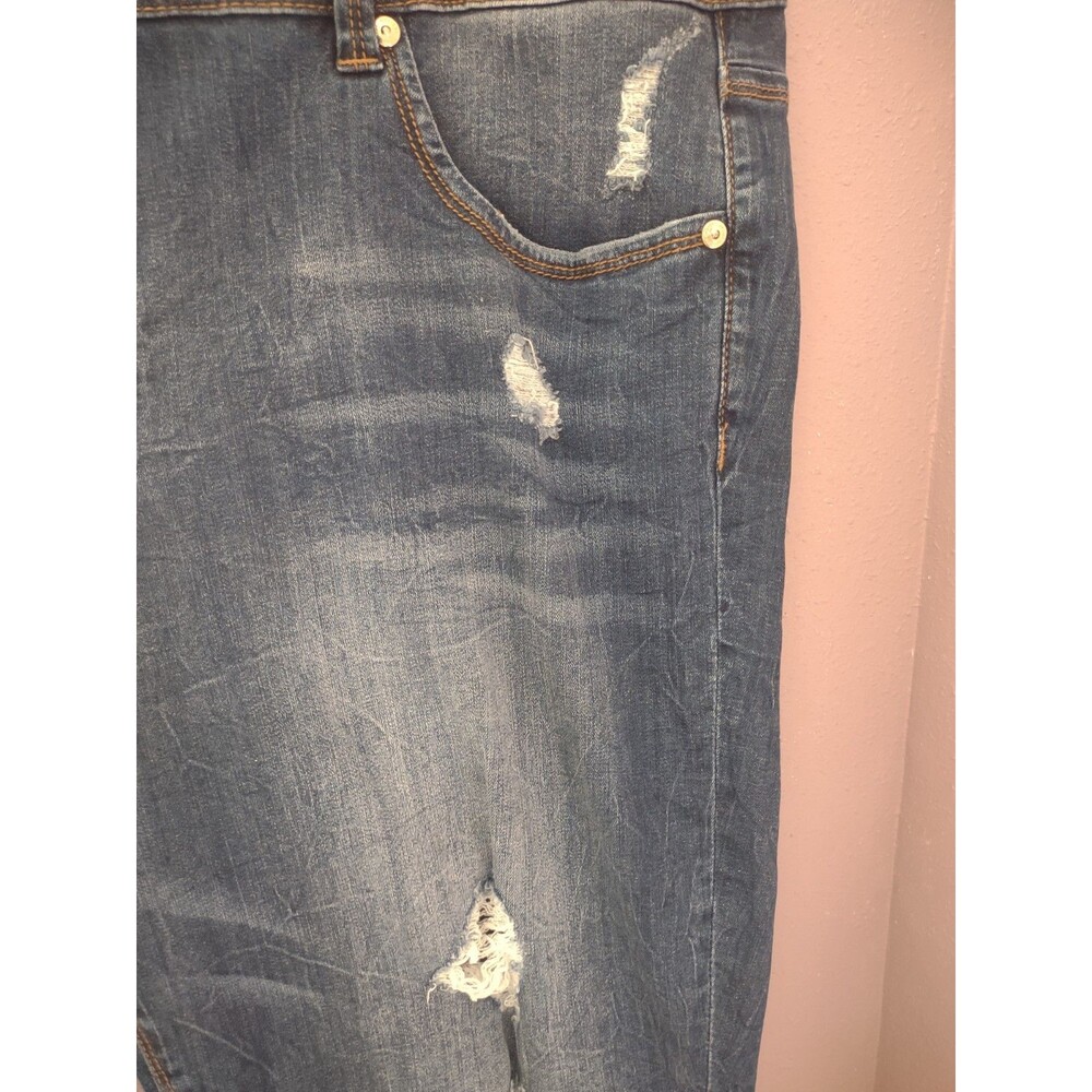 Seven7 x Melissa McCarthy Women's Distressed Pencil Jeans Size 22W - Picture 2 of 14